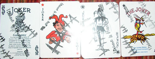 Cartas de Poker para la camapaña publicitaria de The Dark Knight